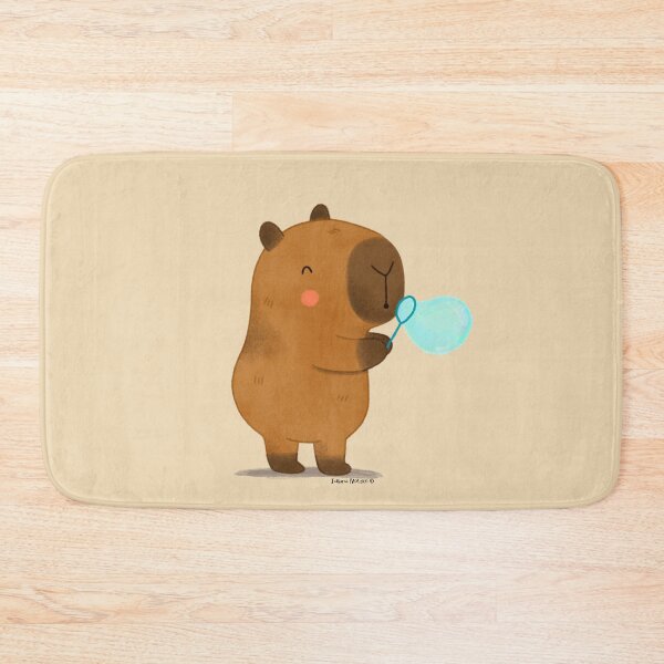 Item preview, Capybara making bubbles designed and sold by julianamotzko.