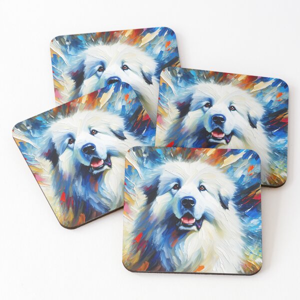 Item preview, Great Pyrenees Dog Acrylic Print Pet Portrait Pet Lovers designed and sold by Puppy Puzzles Plus.