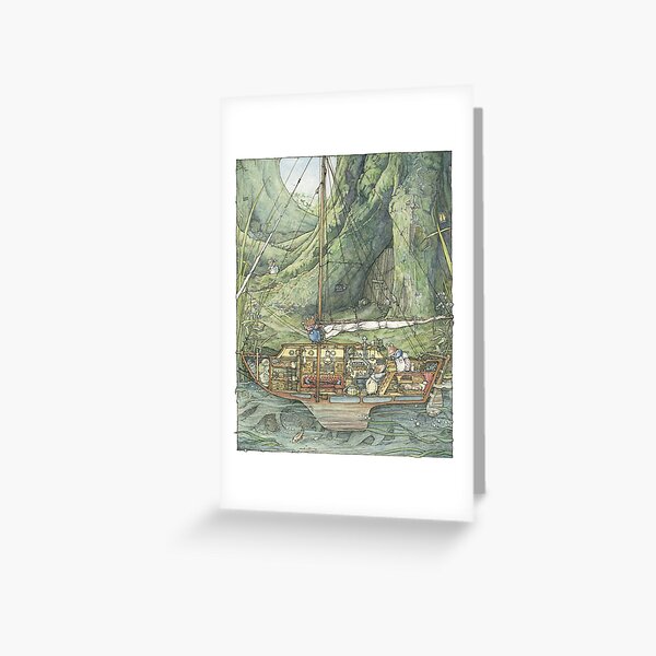 Cutaway of Dustys Boat Greeting Card