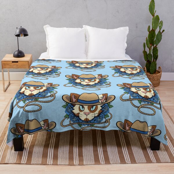 Item preview, Calico Cat Cowboy - Blue designed and sold by mgrugart.