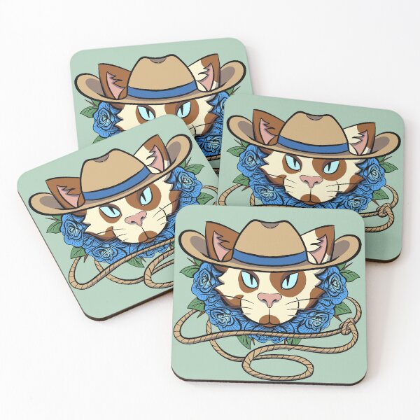 Item preview, Calico Cat Cowboy - Green designed and sold by mgrugart.