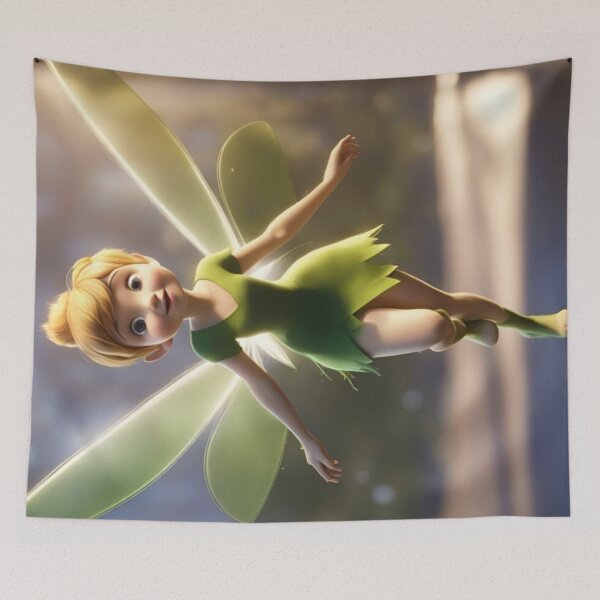Item preview, Tinkerbell takes flight from  to meet Peter. designed and sold by jamiestarr.