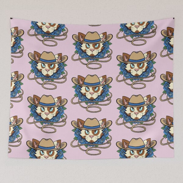 Item preview, Calico Cat Cowboy - Pink designed and sold by mgrugart.