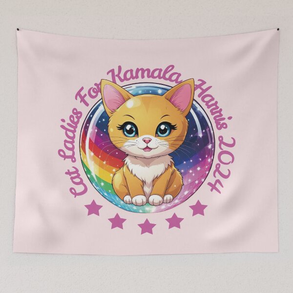 Item preview, Cat Ladies For Kamala. designed and sold by EunsooLee.