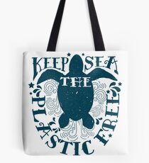 Keep The Sea Plastic Free Sea Turtle Conservation Tote Bag