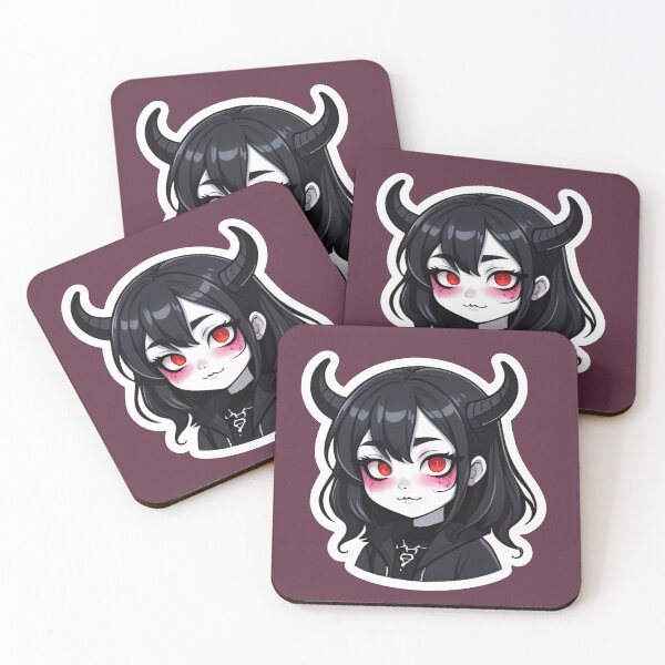 Item preview, Cute Goth Girl With Red Eyes designed and sold by MadnessEnvelope.