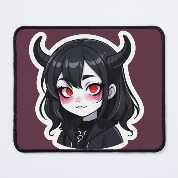 Item preview, Cute Goth Girl With Red Eyes designed and sold by MadnessEnvelope.