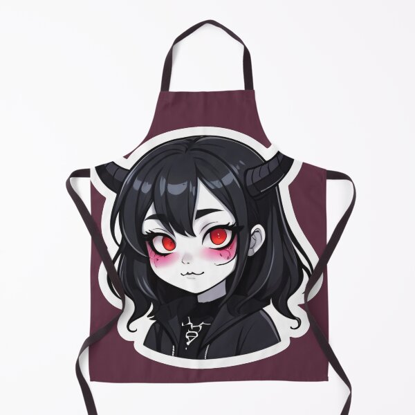 Item preview, Cute Goth Girl With Red Eyes designed and sold by MadnessEnvelope.