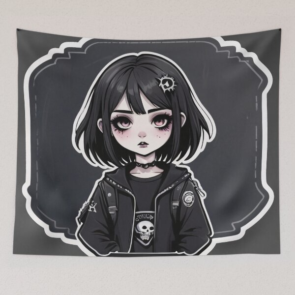 Item preview, Goth Girl Student Day with blackboard designed and sold by MadnessEnvelope.