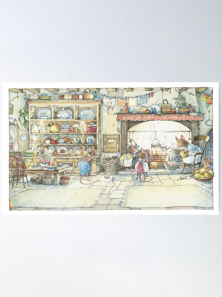Alternate view of The Kitchen At Crabapple Cottage Poster