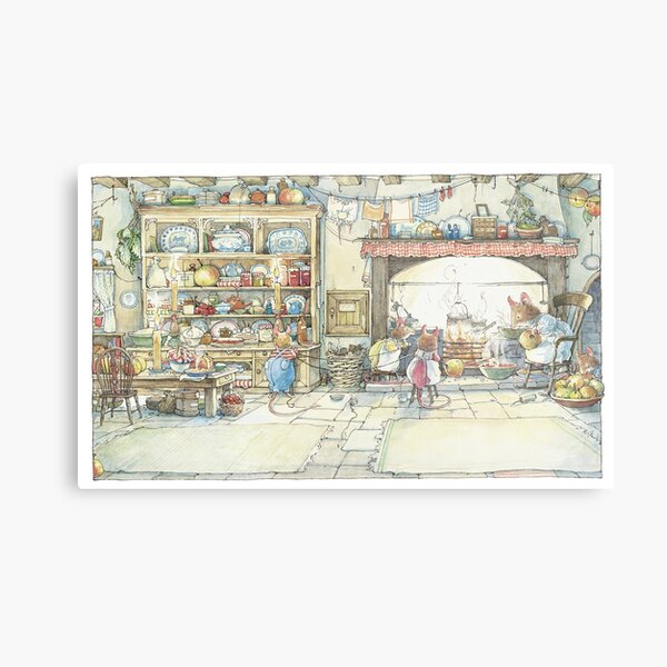 The Kitchen At Crabapple Cottage Metal Print