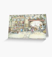 The Kitchen At Crabapple Cottage Greeting Card