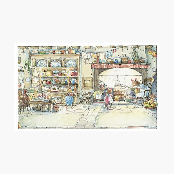 The Kitchen At Crabapple Cottage Photographic Print