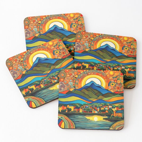 Item preview, Dawn over fjord 6 designed and sold by George Hutton Hunter.