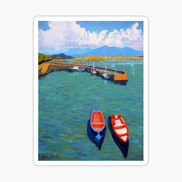 Roundstone Harbour, Galway, Ireland Sticker
