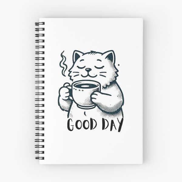 Aperçu de l'œuvre COFFEE CAT GOOD DAY créée et vendue par pasdem.