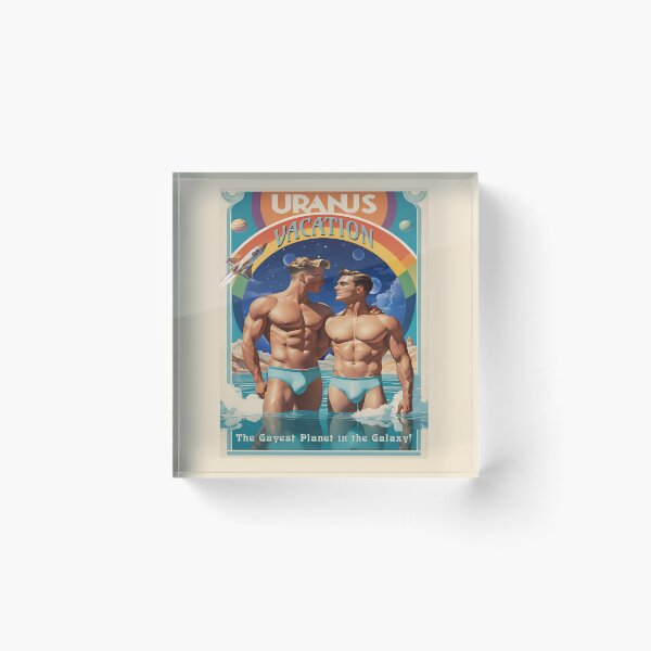 Item preview, Uranus Vacation Art Nouveau Travel Poster  designed and sold by Live Out Gear.