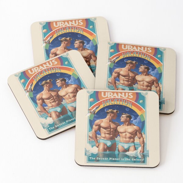 Item preview, Uranus Vacation Art Nouveau Travel Poster  designed and sold by Live Out Gear.