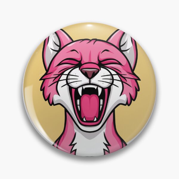 Item preview, yawning pink caracal designed and sold by itsfoow.
