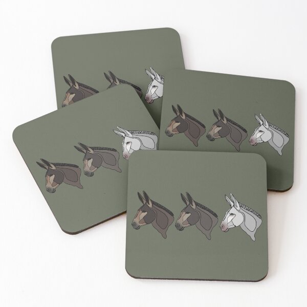 Item preview, Three Donkeys designed and sold by Old Water Cryptid .