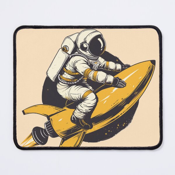 Item preview, Funny Astronaut Riding Banana Rocket designed and sold by Artcurrents.
