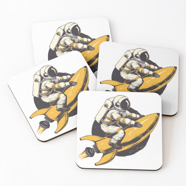 Item preview, Funny Astronaut Riding Banana Rocket designed and sold by Artcurrents.