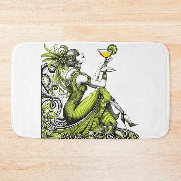 Item preview, Art Deco Green Gal designed and sold by Foxlindesigns.