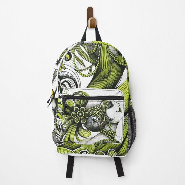 Item preview, Art Deco Green Gal designed and sold by Foxlindesigns.