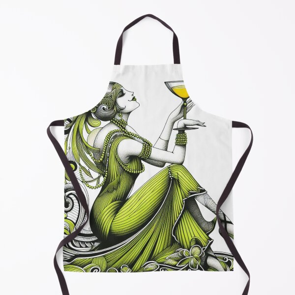 Aperçu de l'œuvre Art Déco Vert Gal créée et vendue par Foxlindesigns.