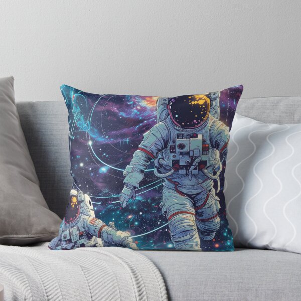Item preview, Astronauts Floating Through the Cosmic Universe designed and sold by Artcurrents.