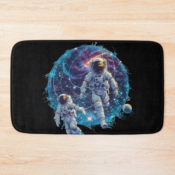 Item preview, Astronauts Floating Through the Cosmic Universe designed and sold by Artcurrents.