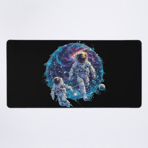 Item preview, Astronauts Floating Through the Cosmic Universe designed and sold by Artcurrents.