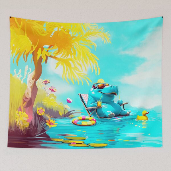 Item preview, Relax Mode - Hippo Edition designed and sold by ACAFUCA.