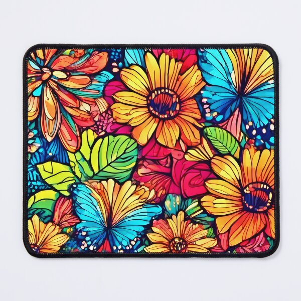 Item preview, Vibrant Butterfly Garden designed and sold by Health And Fitness Posts e-Store.