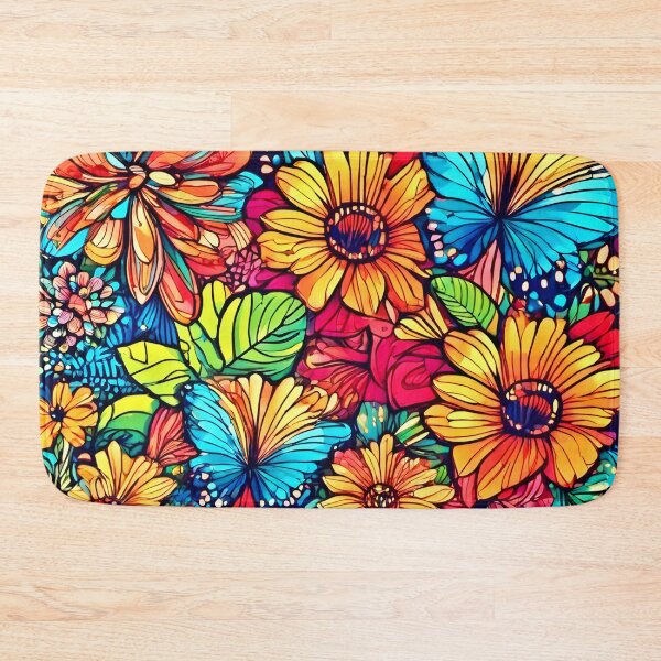 Item preview, Vibrant Butterfly Garden designed and sold by Health And Fitness Posts e-Store.