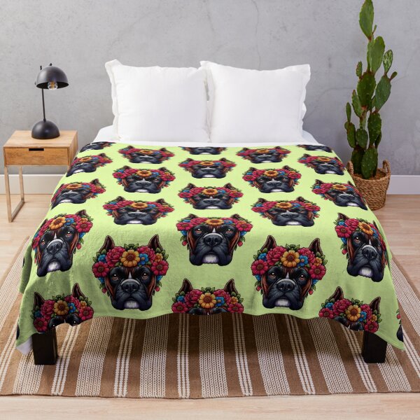 Item preview, Boxer Pet Dog Floral Women Girls Flowers Boxer Lover -  designed and sold by PurpleLoveStore.