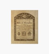 Bill of Mortality Art Board