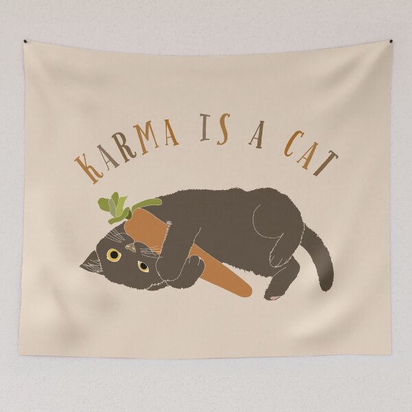 Item preview, Karma is a Cat designed and sold by Chica Creativa.