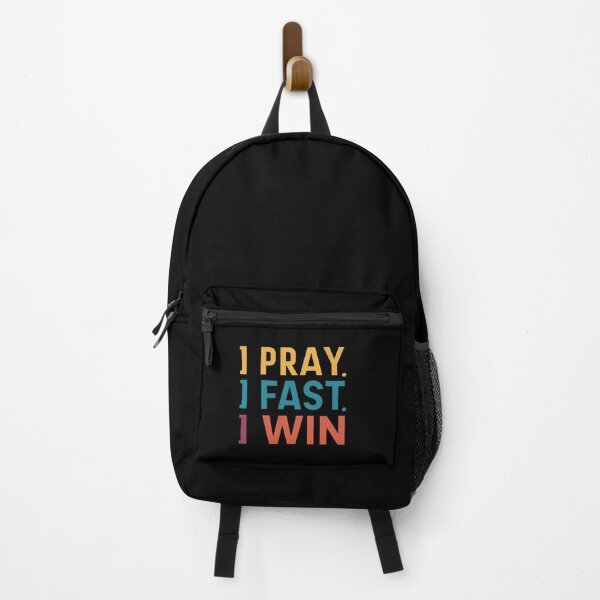 Item preview, I Pray I Fast I Win - Motivational Faith-Based Design designed and sold by seelya83.