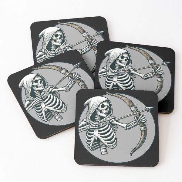 Item preview, Skeleton Archer Fantasy and Archery Grim Reaper Style designed and sold by TKsTees.