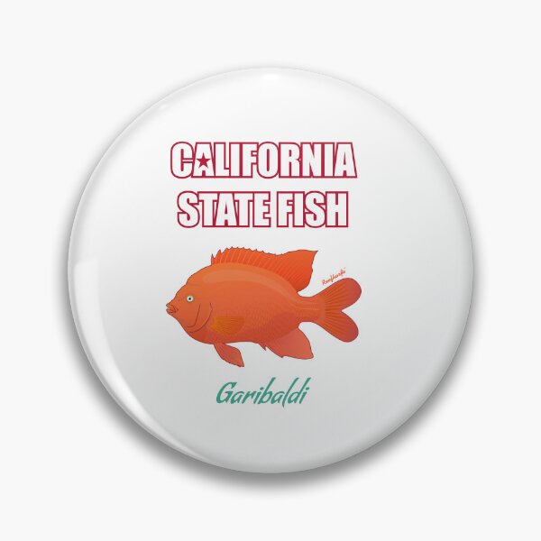 Item preview, California State Saltwater Fish - Garibaldi T-Shirt designed and sold by KaplanCrypto.