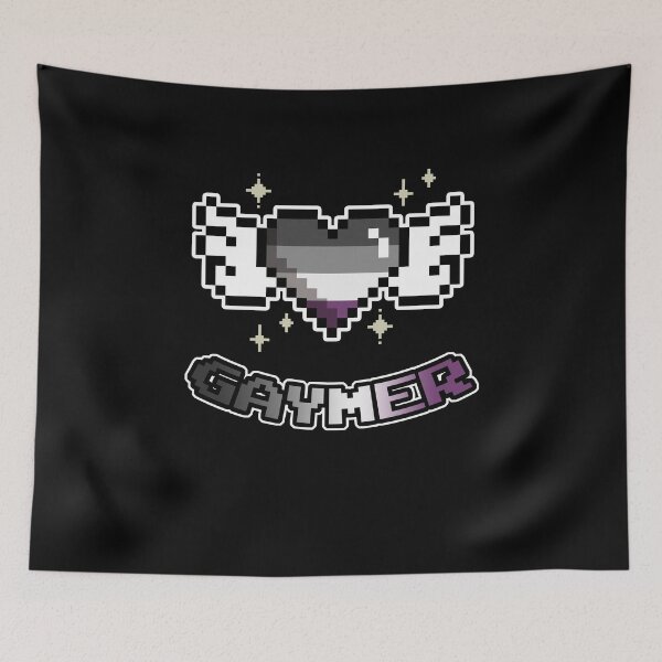 Item preview, Asexual Gaymer LGBT Gaming Pride Flag designed and sold by Clara Hollins.