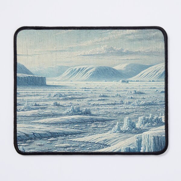 Item preview, Oil Painted Arctic Landscape with Mountains and Ice designed and sold by PsycheBrain.