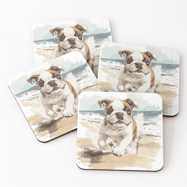 Item preview, Beachy Bulldog - Handcrafted Coastal Style #1 designed and sold by Sealsshop.