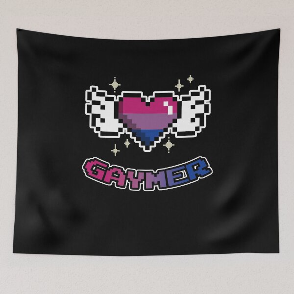 Item preview, Bisexual Gaymer LGBT Gaming Pride Flag designed and sold by Clara Hollins.