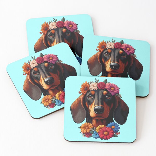 Item preview, Dachshund Pet Dog Floral Women Girls Flowers Dachshund Lover -  designed and sold by PurpleLoveStore.