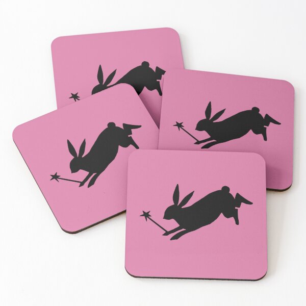 Item preview, Wand and a Rabbit Black Silhouette designed and sold by aestheticqueen.