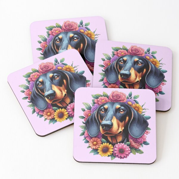 Item preview, Dachshund Pet Dog Floral Women Girls Flowers Dachshund Lover -  designed and sold by PurpleLoveStore.