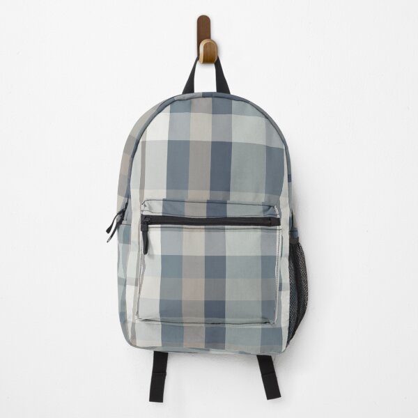 Item preview, Retro Modern Plaid Pattern in Neutral Blue Gray Taupe designed and sold by kierkegaard.