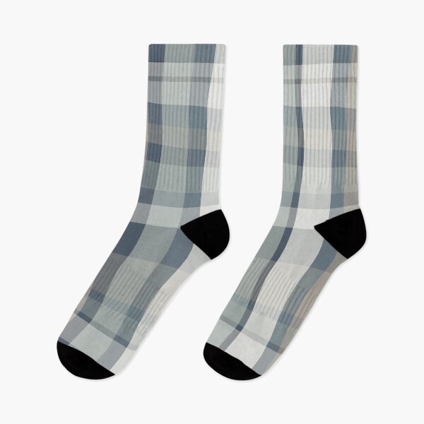 Item preview, Retro Modern Plaid Pattern in Neutral Blue Gray Taupe designed and sold by kierkegaard.